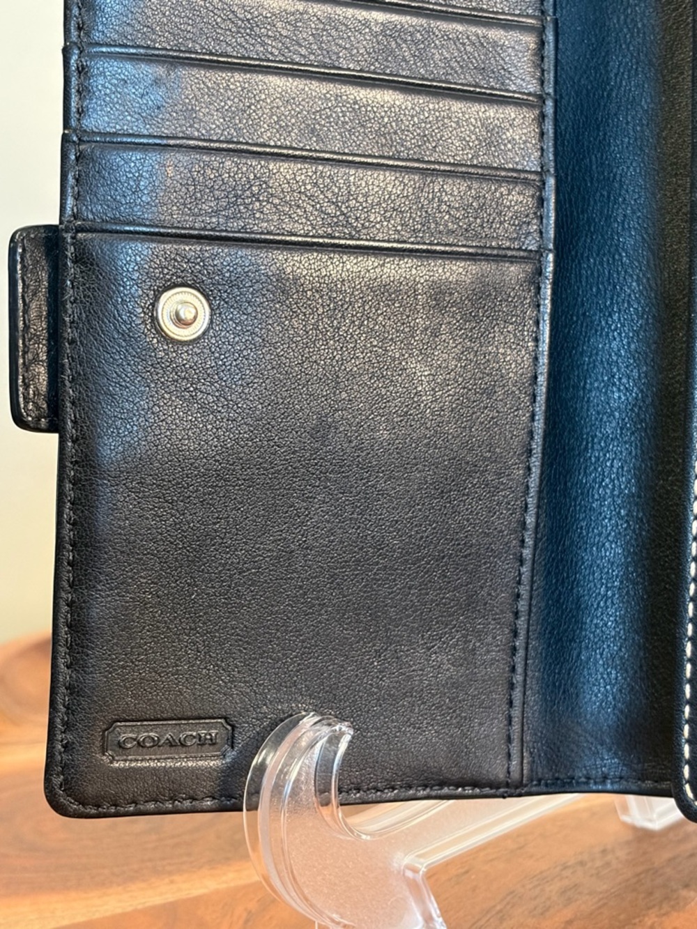 Coach Soho Buckle Bifold Wallet Black NWOT - Picture 8 of 17